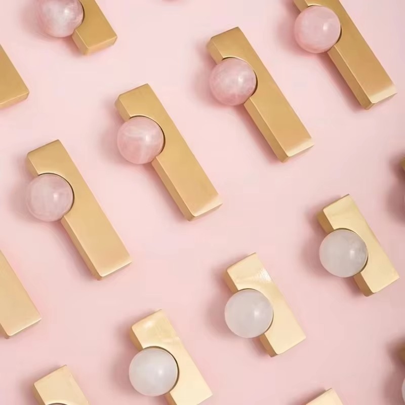 White Crystal Ball+Brass Furni - Furniture Hardware Drop Pulls ulasan dan harga