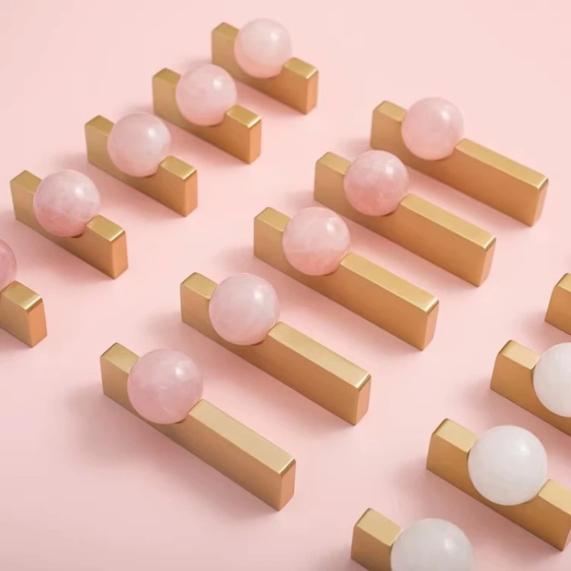 White Crystal Ball+Brass Furni - Furniture Hardware Drop Pulls ulasan dan harga