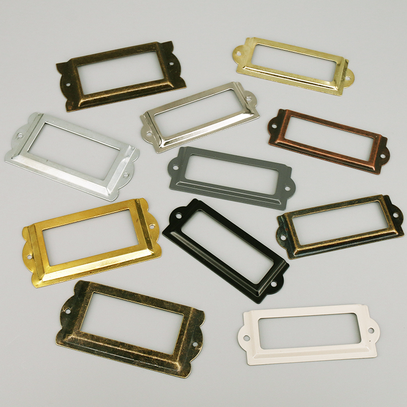 4PCS Antique Iron Tag Label Fr - Furniture Hardware Names ulasan dan harga