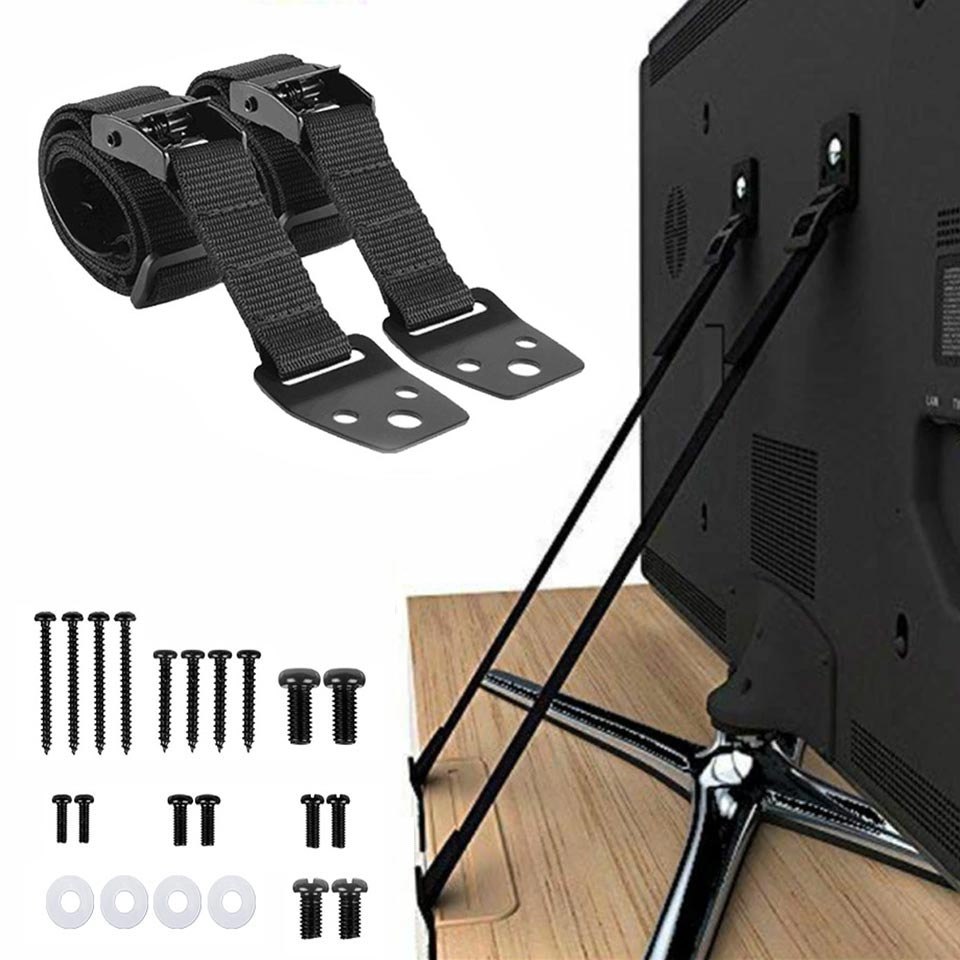 2 Pack Adjustable TV Safety St - Furniture Hardware Manufacturer ulasan dan harga