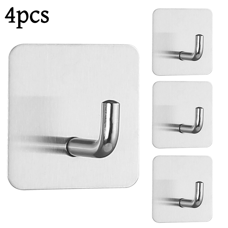 2-4pcs Self-Adhesive Wall Hook - Furniture Hardware Fitting ulasan dan harga